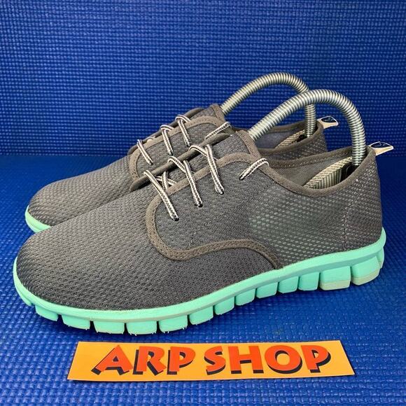 🔴 NOSOX WINKLE Women's Size 8.5 Grey Mint Walking Shoes - Picture 1 of 8